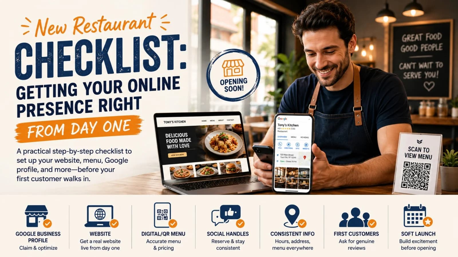 New Restaurant Checklist: Getting Your Online Presence Right From Day One
